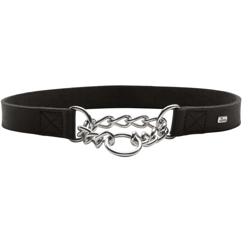 Hunter Hunter Halsung mit Kette Aalborg schwarz 37 cm – Produktbild 1 von 2