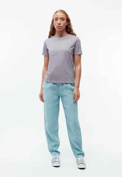 Givn Berlin Givn Berlin T-Shirt GBFINE aus Bio-Baumwolle, Lilac grey, – Produktbild 2 von 4