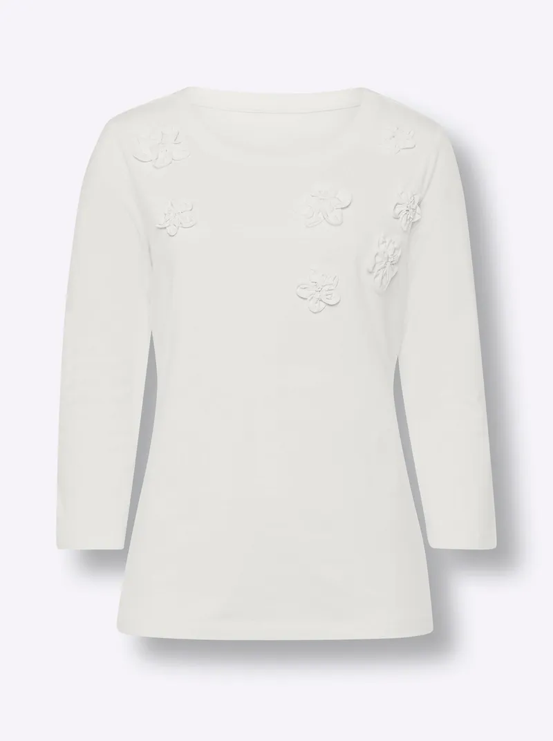 heine 3/4-Arm-Shirt ecru, Ecru, – Produktbild 2 von 2