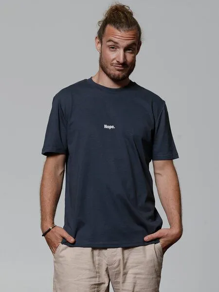 watapparel watapparel T-Shirt Unisex Nope, India ink grey, – Produktbild 2 von 3