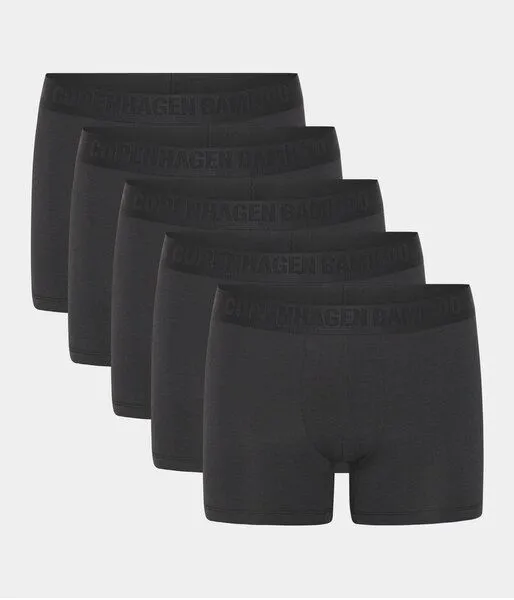 Copenhagen Bamboo 5 Paar schwarze Unterwäsche aus Bambus – Produktbild 1 von 2