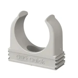 OBO Bettermann OBO Bettermann OBO 2955 F M25 RW Quick-Schelle flammwidrig M25 PP rws RAL9010 halogenfrei, 100 Stück – Produktbild 1 von 1
