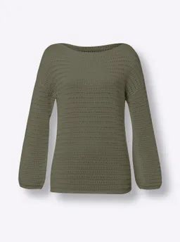 heine Ajourpullover khaki – Produktbild 1 von 1