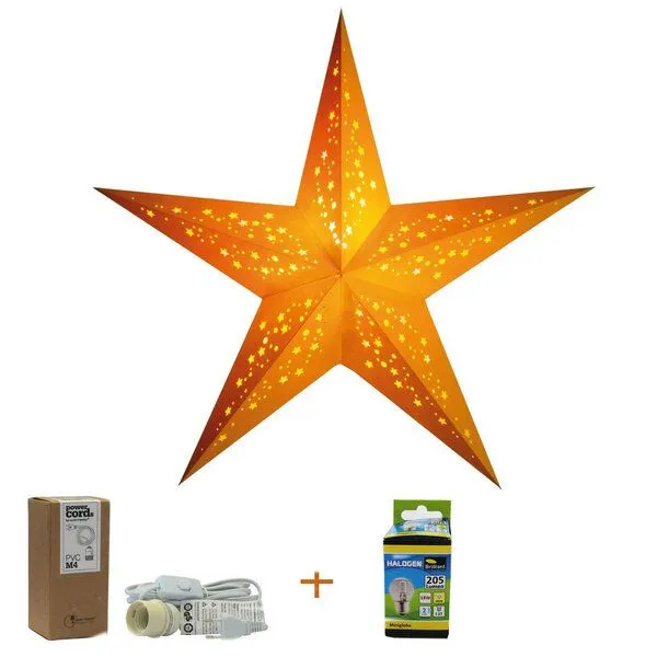 Mitienda Shop Mitienda Shop Papierstern mia, Gelb, – Produktbild 1 von 3
