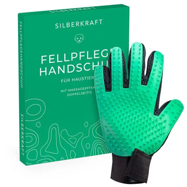 Silberkraft Silberkraft Fellpflegehandschuh für Hund, Katze – Produktbild 1 von 1