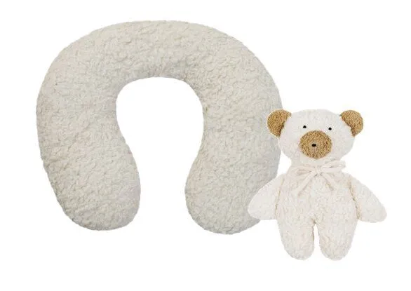 Efie Efie Reise Set Nackenhörnchen (9+) + Teddy Rassel weiß – Produktbild 2 von 4