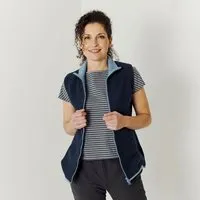 Kokon Zwo Kokon Zwo Fleeceweste 100% Baumwolle Samt (kbA), Nachtblau/jeansblau, – Produktbild 1 von 1