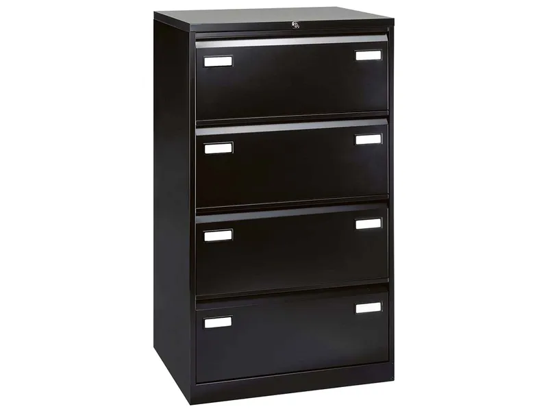 BISLEY Light BISLEY Light Hängeregistraturschrank 4S 2-bahnig sw RAL 9005 – Produktbild 1 von 1