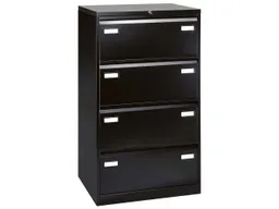 BISLEY Light BISLEY Light Hängeregistraturschrank 4S 2-bahnig sw RAL 9005 – Produktbild 1 von 1
