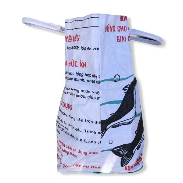 Beadbags Beadbags Kleine Universaltasche / Wäschesack aus recycelten Reissack Ri9.2, Weiss, – Produktbild 4 von 4
