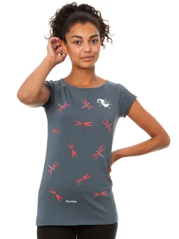 FellHerz Libellenmädchen Cap Sleeve thundercloud - S – Produktbild 1 von 1