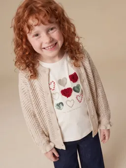 Vertbaudet Strickjacke mit Glitzereffekt Mädchen – Produktbild 1 von 1