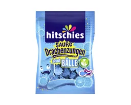 hitschies hitschies Saure Drachenzungen brizzl Bälle blau 100g - Saurer Himbeergeschmack - Vegan – Produktbild 1 von 1