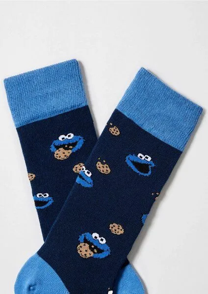 BeSocks BeSocks Bio-Baumwollsocken - Krümelmonster – Produktbild 3 von 3