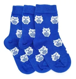 BLS Organic BLS Organic 3er Pack GOTS zertifizierte 98 % Bio Baumwolle Socken mit Eule Design – Produktbild 1 von 1