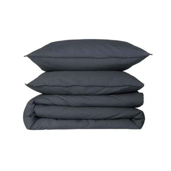 Kushel Towels Kushel Towels Bettwäsche SET aus Deckenbezug und Kissenbezug, Slate grey (anthrazit grau), – Produktbild 1 von 4