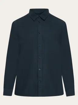 KnowledgeCotton Apparel KnowledgeCotton Apparel Herren vegan Hemd Flanell Dune Regular Total Eclipse Navy – Produktbild 1 von 1