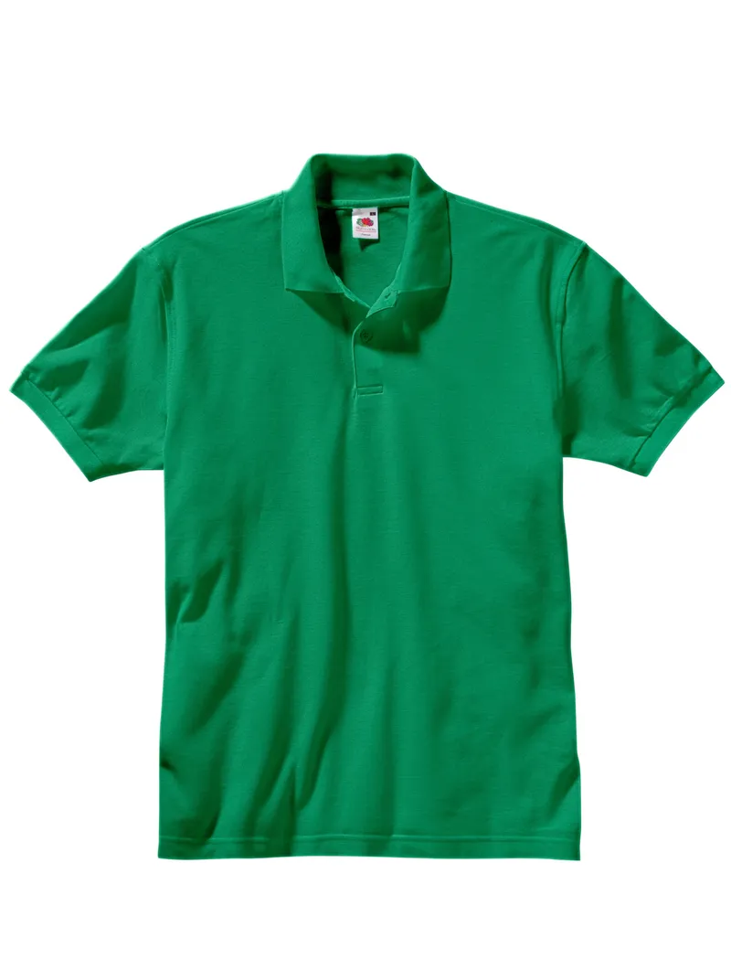 Fruit Of The Loom Poloshirt, Grün, – Produktbild 1 von 1