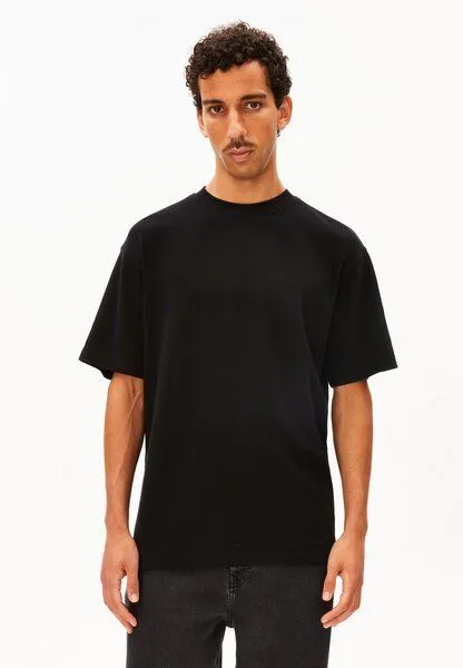 ARMEDANGELS ARMEDANGELS MAARKOS WAFFLE Herren T-Shirt aus Bio-Baumwolle, Black, – Produktbild 1 von 4