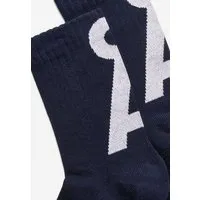 ARMEDANGELS ARMEDANGELS SAAMUS SHORT Unisex Socken aus Bio-Baumwoll Mix, Tinted navy-white, – Produktbild 2 von 4