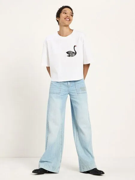 LANIUS LANIUS Oversized Statementshirt (GOTS) aus Bio-Baumwolle, Off white, – Produktbild 4 von 4