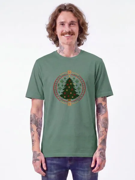 watapparel watapparel T-Shirt Unisex Weihnachtszeit, Green bay, – Produktbild 2 von 2