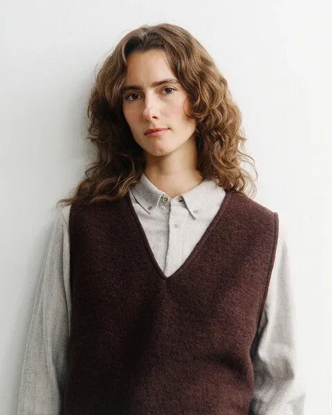 Rotholz Rotholz Damen Weste - Cropped Vest, Brown (rosewood brown), – Produktbild 3 von 4