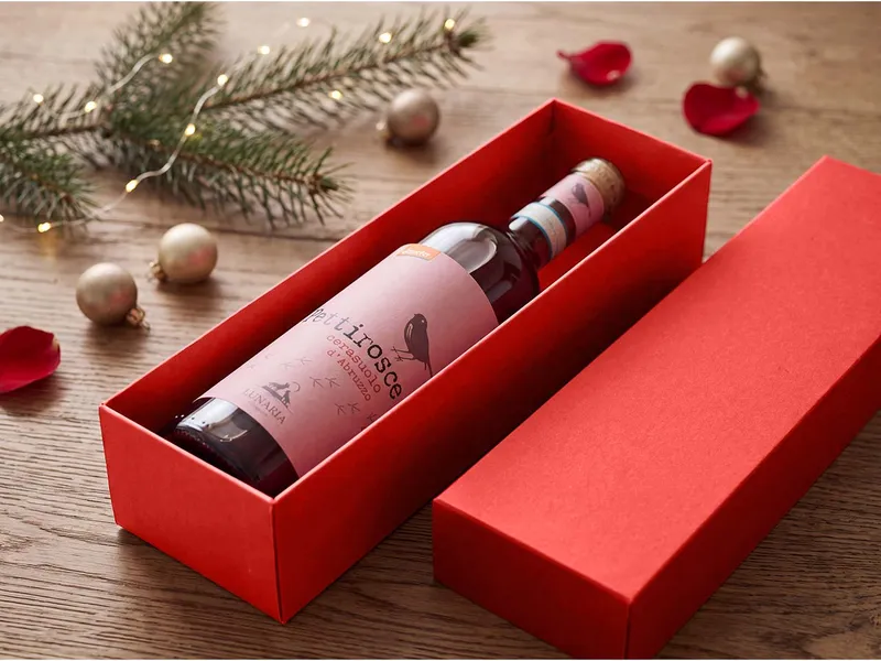 Bio-Rosé Cerasuolo d"Abruzzo "PETTIROSCE" 750 ml, in Geschenkverpackung – Produktbild 1 von 1