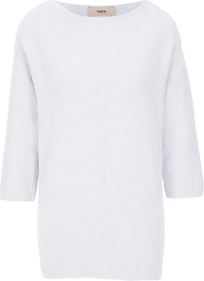 heine Strickpullover weiß, Weiß, – Produktbild 2 von 3