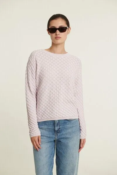 Basic Apparel Basic Apparel Strickpullover - Camilla sweater - aus Bio-Baumwolle, Lila (lavender fog), – Produktbild 1 von 4