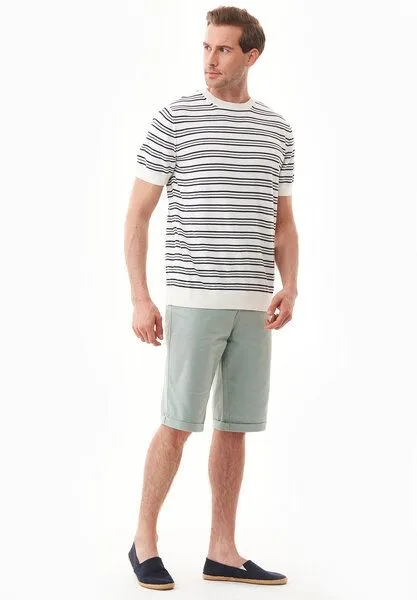 ORGANICATION ORGANICATION Shorts aus Bio-Baumwolle, Blue haze, – Produktbild 1 von 3