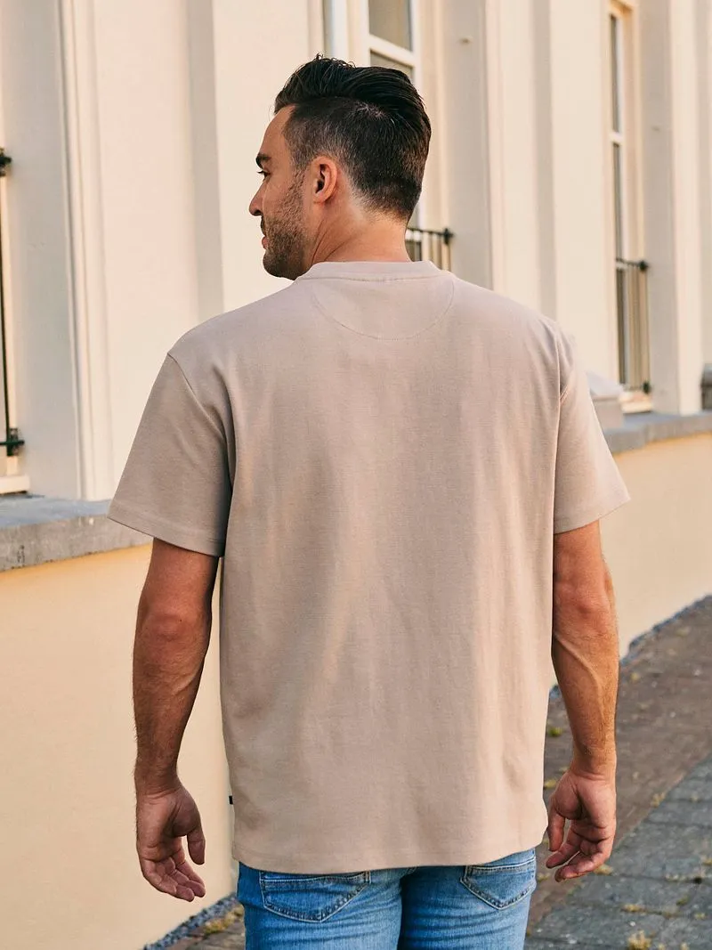 Suitable Suitable Rink T-Shirt Heavy Jersey Taupe - Größe XL, Beige, – Produktbild 2 von 4