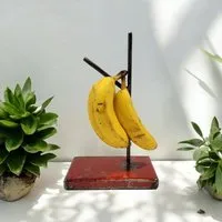 Moogoo Creative Africa Moogoo Creative Africa Bananenhalter / Ständer Bananen | Upcycling von alten Ölfässern, Rot, – Produktbild 1 von 1
