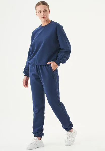 ORGANICATION ORGANICATION ESSENTIALS-BUKET- Soft Touch Sweatshirt aus Bio-Baumwolle, Navy, – Produktbild 2 von 4