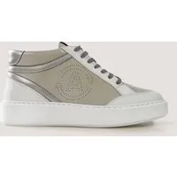 AGAZI AGAZI Damen vegan Sneaker Blanka Grau & Weiß – Produktbild 1 von 1