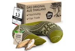 livasia Nackenhörnchen Reisekissen - 24x28x7cm, Kapok, vegan, handgefertigt – Produktbild 1 von 1