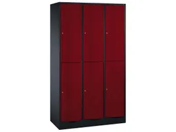 C+P C+P Schließfachschrank 3 Türme an/rt 2er – Produktbild 1 von 1