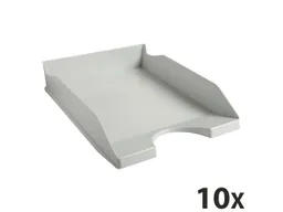 Exacompta 10 Exacompta Briefablagen Ecotray "Office", DIN A4+, grau, für je 500 Blatt – Produktbild 1 von 1