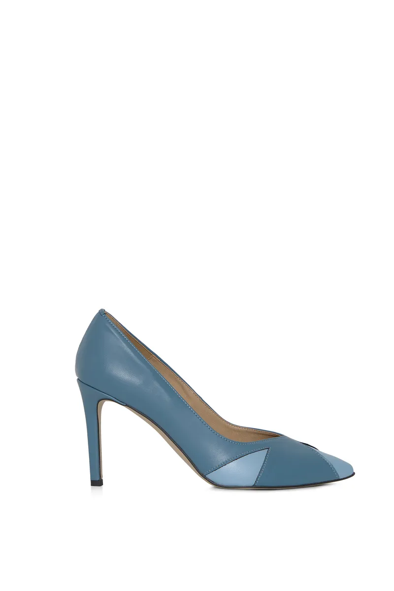 AGAZI AGAZI Damen vegan Pumps Ivo Jeans, Blau, – Produktbild 2 von 2