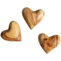 Olivenholz erleben Olivenholz erleben Set AMORE - 3 Deko-Herzen aus Olivenholz – Produktbild 1 von 1