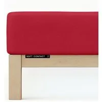 Schlafgut Schlafgut Spannbettlaken Soft Contact - 100% Biobaumwolle - wärmend, Red deep, – Produktbild 1 von 1