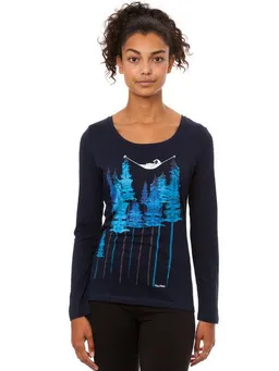 FellHerz FellHerz Damen Longsleeve Wood Girl Bio Fair – Produktbild 1 von 1