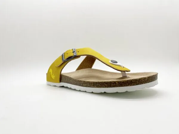 thies Vegane thies ® Eco Bio Thong Sandale aus rec. PET mit Kork-Tieffussbett MEN, Sun, – Produktbild 2 von 4