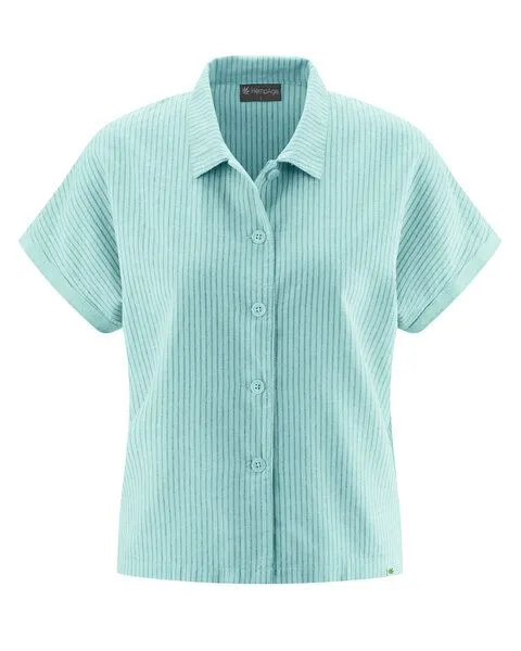 HempAge HempAge Hanf Bluse, Lake (grün), – Produktbild 1 von 3