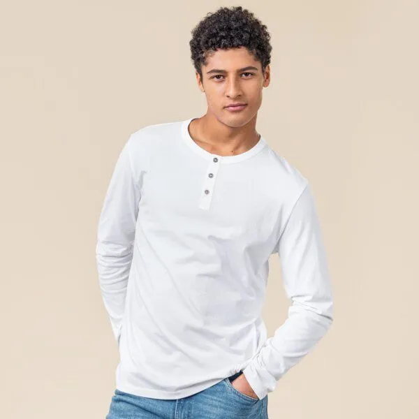 Living Crafts Living Crafts Henley Shirt - THOMME, White (weiß), – Produktbild 1 von 4