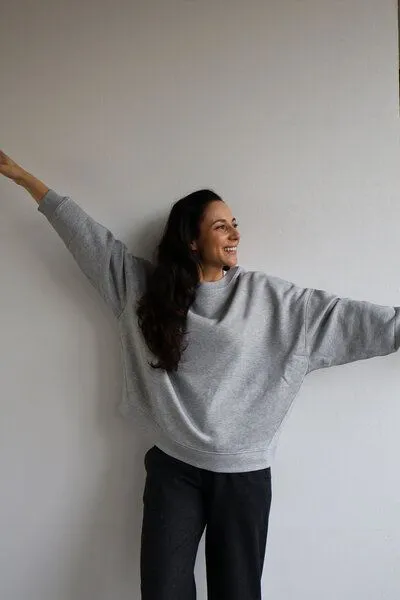 Kultgut Biofair- Kuschelig & Weicher Sweatpullover / Kultgut, Graumeliert, – Produktbild 1 von 3