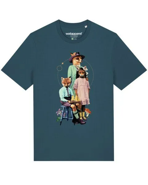 watapparel watapparel T-Shirt Unisex Fancy Fox, Stargazer, – Produktbild 1 von 4