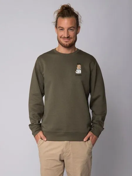 watapparel watapparel Sweatshirt Unisex Dogtor, Khaki, – Produktbild 2 von 3