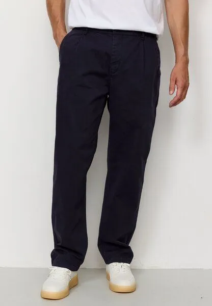 recolution Herren Chino mit Bundfalte aus Bio-Baumwoll Mix - OAK - recolution, Dark navy (blau), – Produktbild 2 von 4