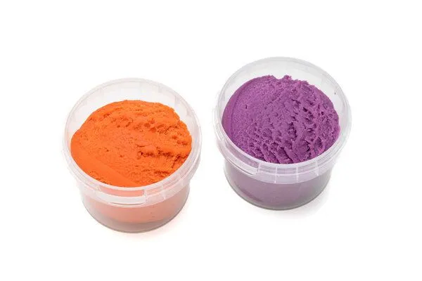 neogrün neogrün Easy-Knete 2er Set "Suri", Orange/violett, – Produktbild 3 von 5